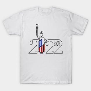 USA Happy New Year T-Shirt